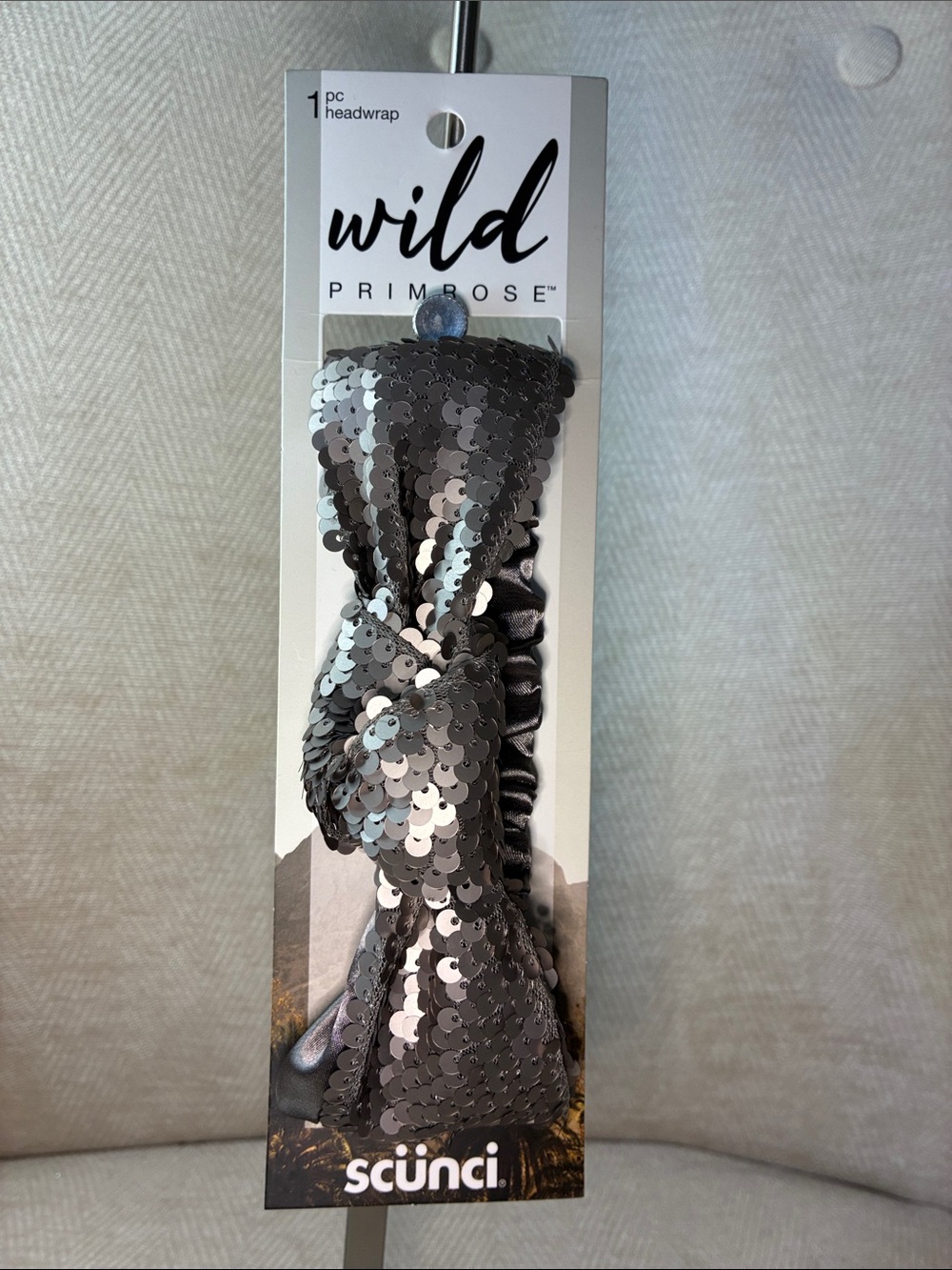 Wild Primrose Silver Sequin Headband by